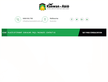 Tablet Screenshot of karwaneabid.com.au
